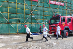 麻江縣糧食儲備冷鏈物流中心消防安全暨高空墜落安全應(yīng)急演練